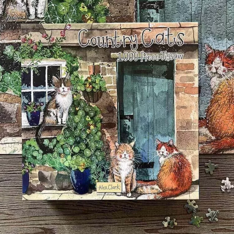 Alex Clark Animals & Wildlife* - Country Cats - 1000 Piece Jigsaw Puzzle