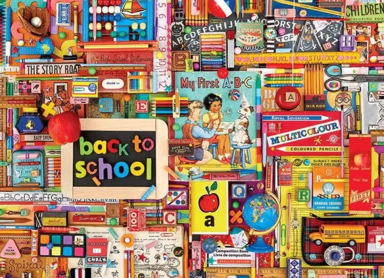 Cobble Hill Nostalgia* - Back To School - 1000 Piece Jigsaw Puzzle