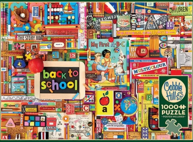 Cobble Hill Nostalgia* - Back To School - 1000 Piece Jigsaw Puzzle