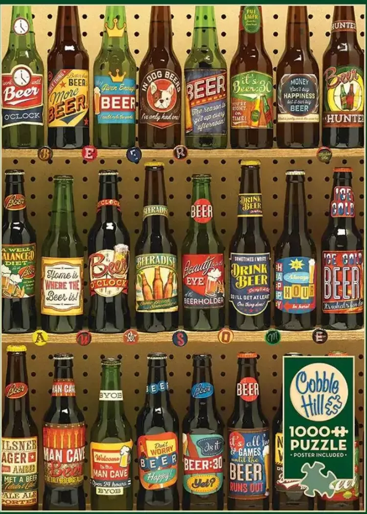 Cobble Hill Pastimes* - Beer Collection Bottles - 1000 Piece Jigsaw Puzzle