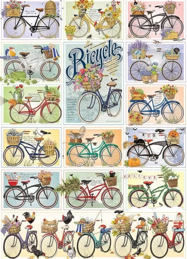 Cobble Hill Pastimes* - Bicycles - 1000 Piece Jigsaw Puzzle