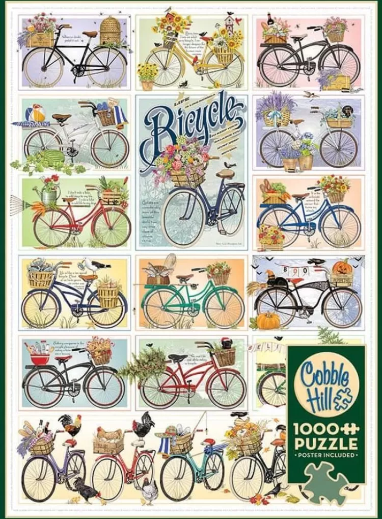 Cobble Hill Pastimes* - Bicycles - 1000 Piece Jigsaw Puzzle