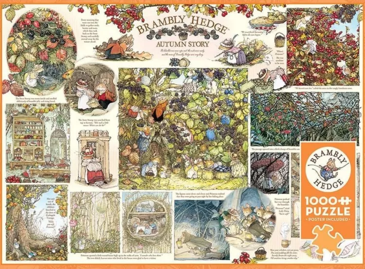 Cobble Hill Animals & Wildlife* - Brambly Hedge Autumn Story - 1000 Piece Jigsaw Puzzle