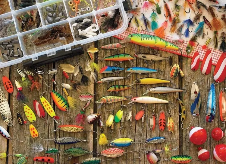 Cobble Hill Pastimes* - Fishing Lures - 1000 Piece Jigsaw Puzzle