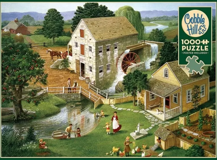 Cobble Hill Locations & Buildings* - Four Star Mill - 1000 Piece Jigsaw Puzzle