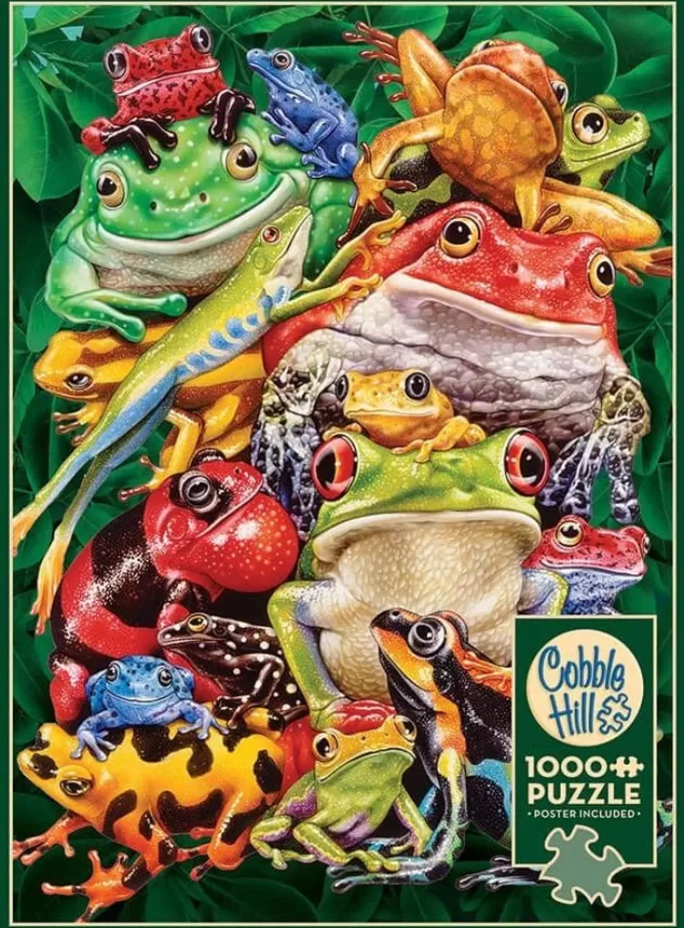 Cobble Hill Animals & Wildlife* - Frog Business - 1000 Piece Jigsaw Puzzle