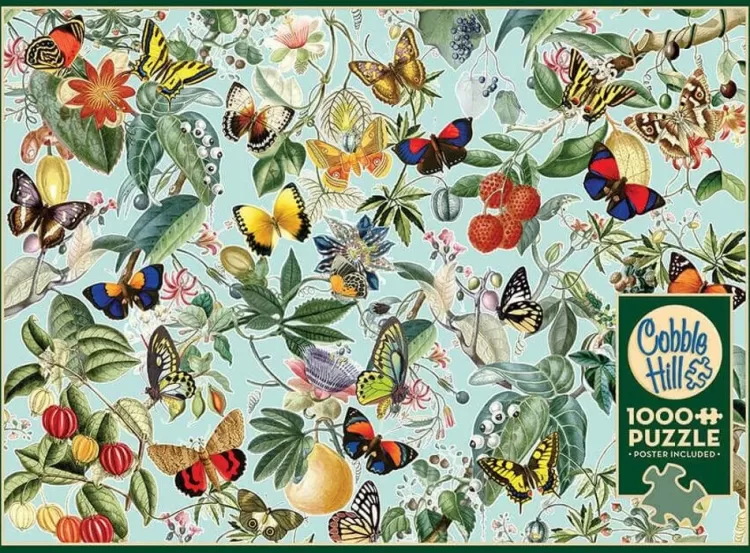 Cobble Hill Flowers & Gardens* - Fruit And Flutterbies - 1000 Piece Jigsaw Puzzle