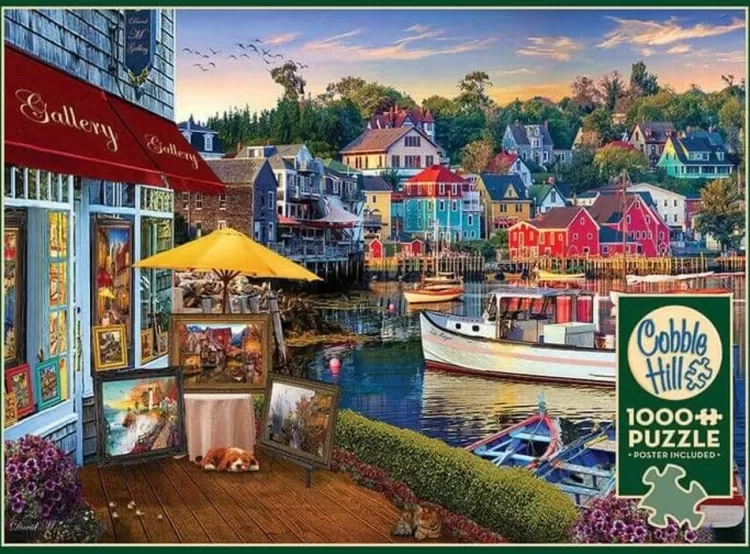 Cobble Hill Locations & Buildings* - Harbor Gallery - 1000 Piece Jigsaw Puzzle