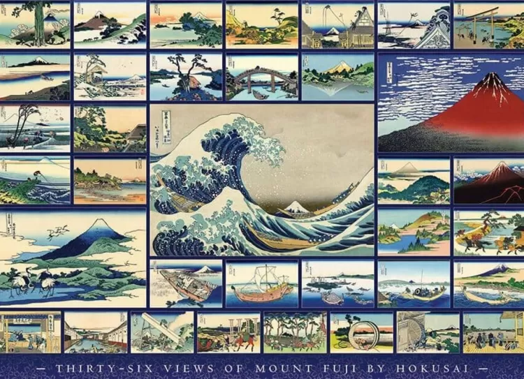 Cobble Hill Art* - Hokusai - 1000 Piece Jigsaw Puzzle