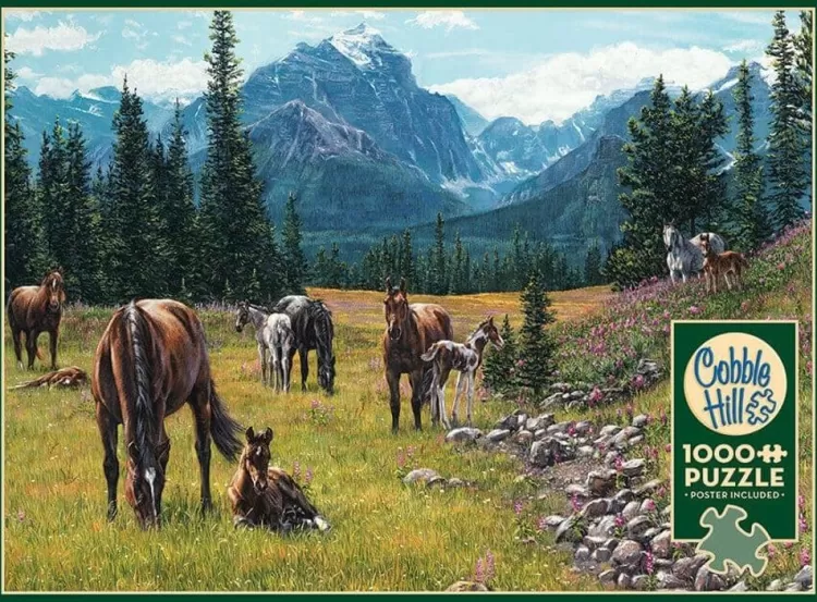 Cobble Hill Landscape* - Horse Meadow - 1000 Piece Jigsaw Puzzle