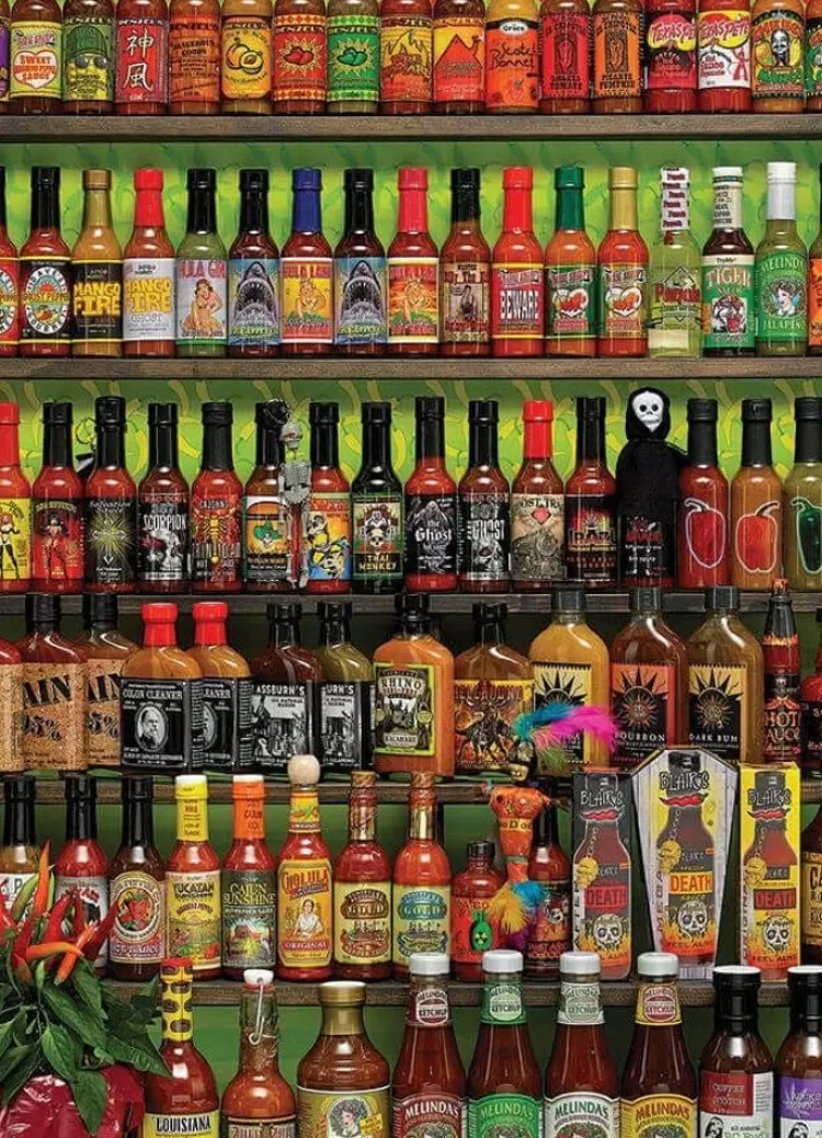 Cobble Hill Food & Drink* - Hot Hot Sauce - 1000 Piece Jigsaw Puzzle