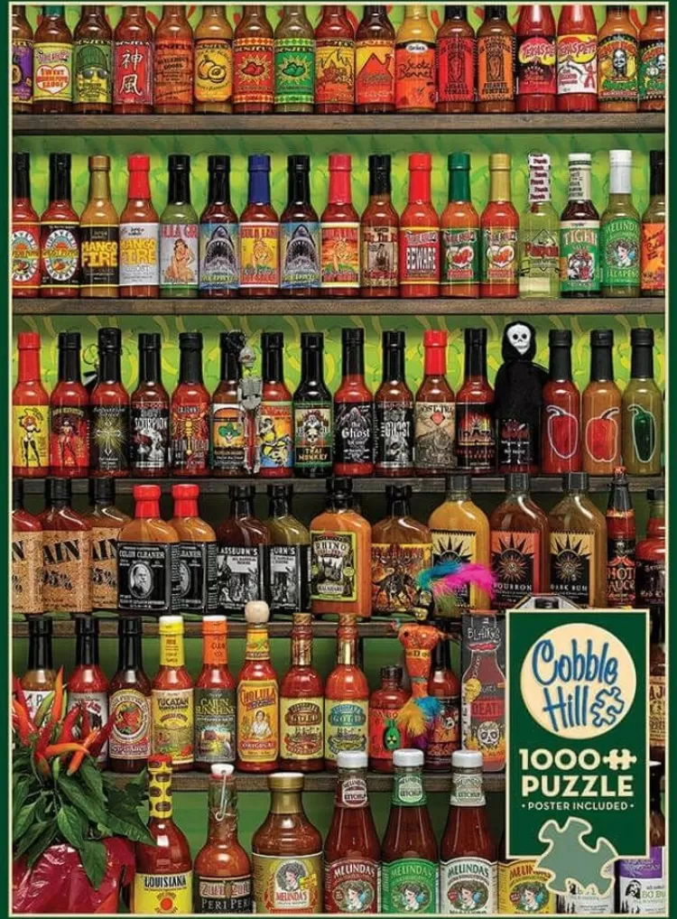 Cobble Hill Food & Drink* - Hot Hot Sauce - 1000 Piece Jigsaw Puzzle