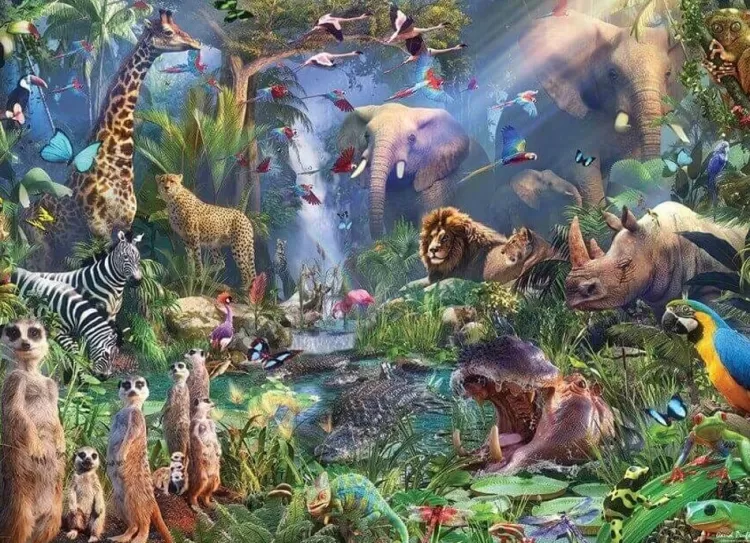 Cobble Hill Animals & Wildlife* - Into The Jungle - 1000 Pieces