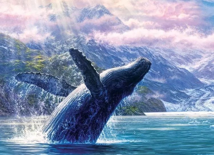 Cobble Hill Animals & Wildlife* - Leviathan Of Glacier Bay - 1000 Piece Jigsaw Puzzle