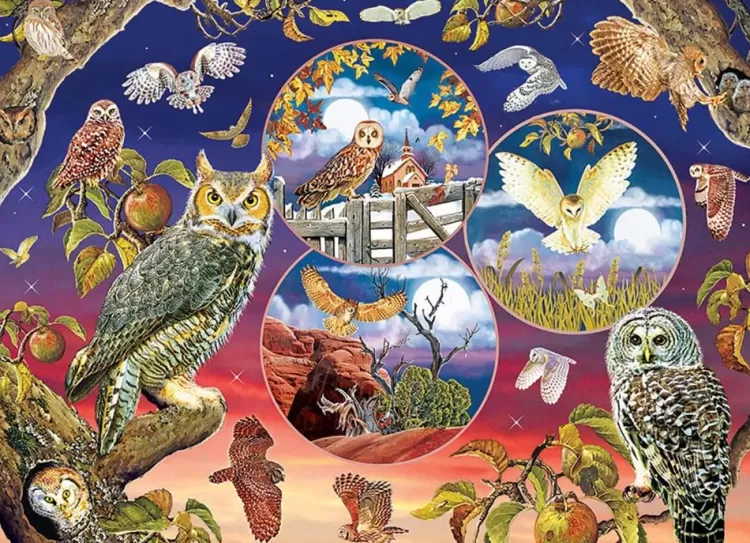 Cobble Hill Fantasy* - Owl Magic - 1000 Piece Jigsaw Puzzle