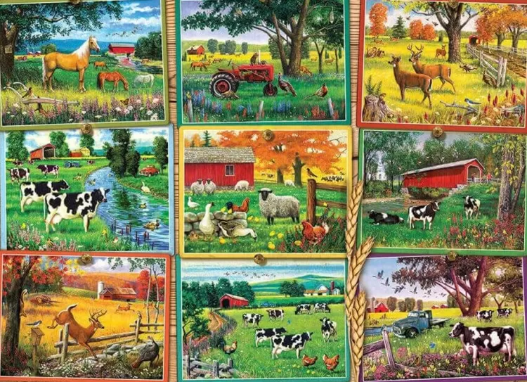 Cobble Hill Farming* - Postcards From The Farm - 1000 Piece Jigsaw Puzzle