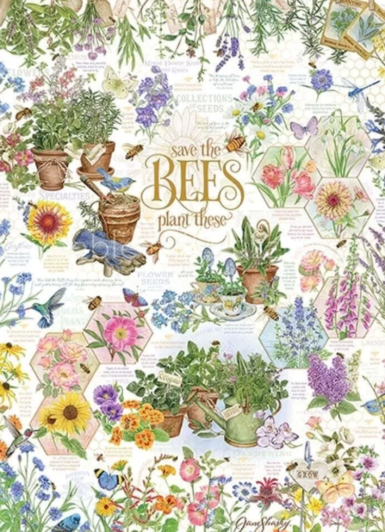 Cobble Hill Pastimes* - Save The Bees - 1000 Piece Jigsaw Puzzle