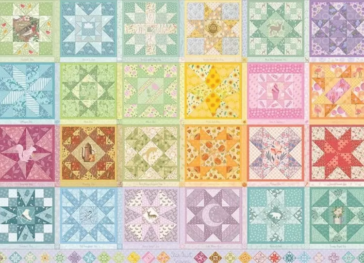 Cobble Hill Pastimes* - Star Quilt Seasons - 1000 Piece Jigsaw Puzzle