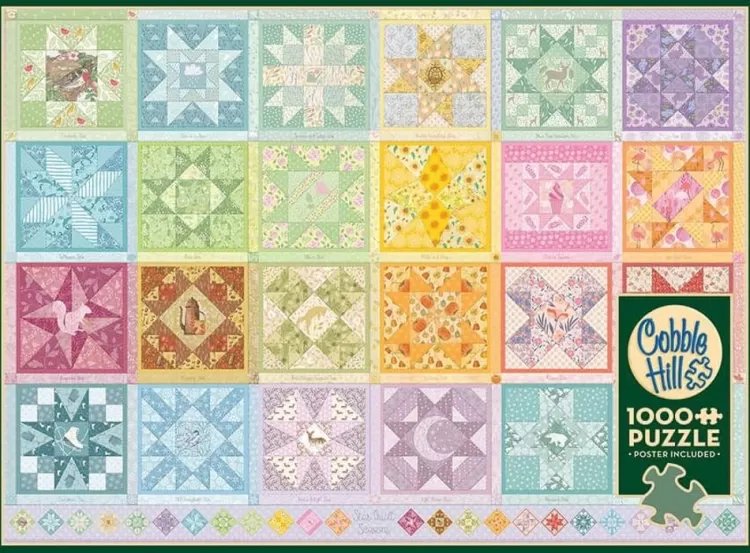 Cobble Hill Pastimes* - Star Quilt Seasons - 1000 Piece Jigsaw Puzzle