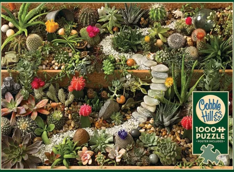 Cobble Hill Flowers & Gardens* - Succulent Garden - 1000 Piece Jigsaw Puzzle