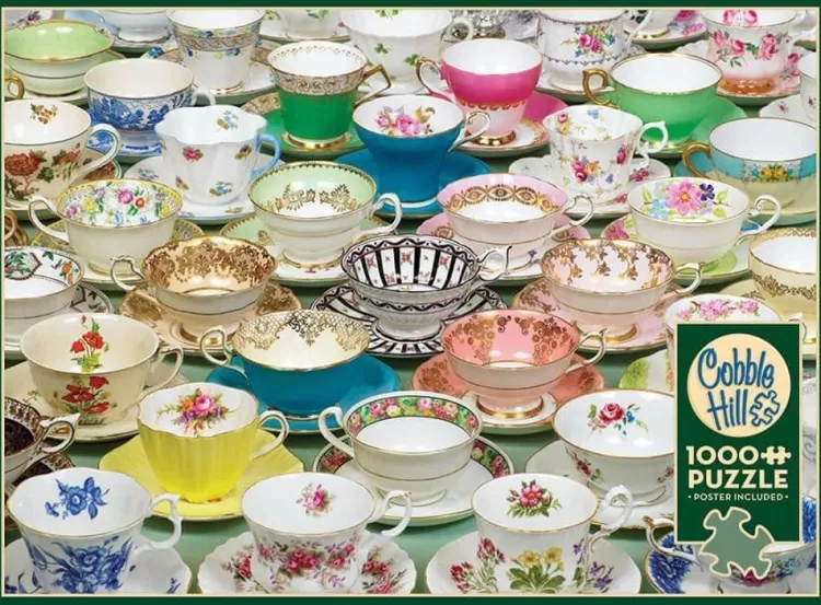 Cobble Hill Food & Drink* - Teacups - 1000 Piece Jigsaw Puzzle