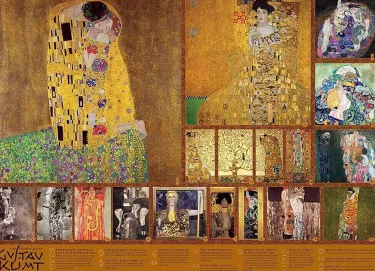 Cobble Hill Art* - The Golden Age Of Klimt - 1000 Piece Jigsaw Puzzle