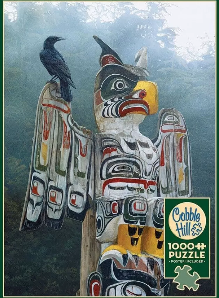 Cobble Hill Animals & Wildlife* - Totem Pole In The Mist - 1000 Piece Jigsaw Puzzle