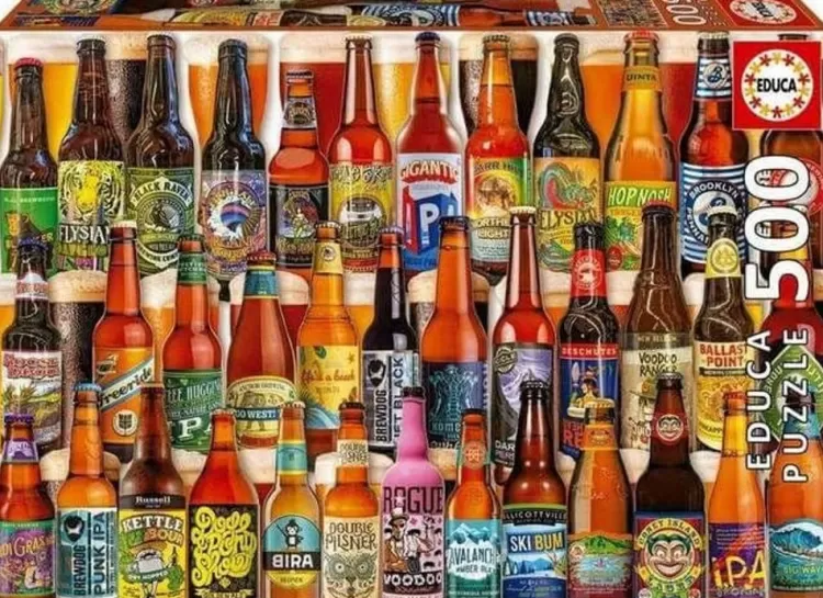 Educa Food & Drink* - Craft Beers - 500 Piece Jigsaw Puzzle