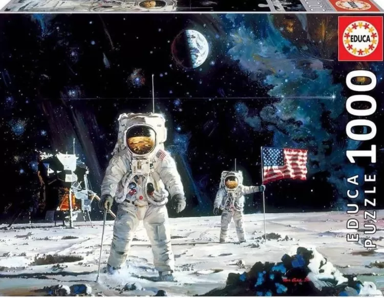 Educa Space* - First Men On The Moon - 1000 Piece Jigsaw Puzzle