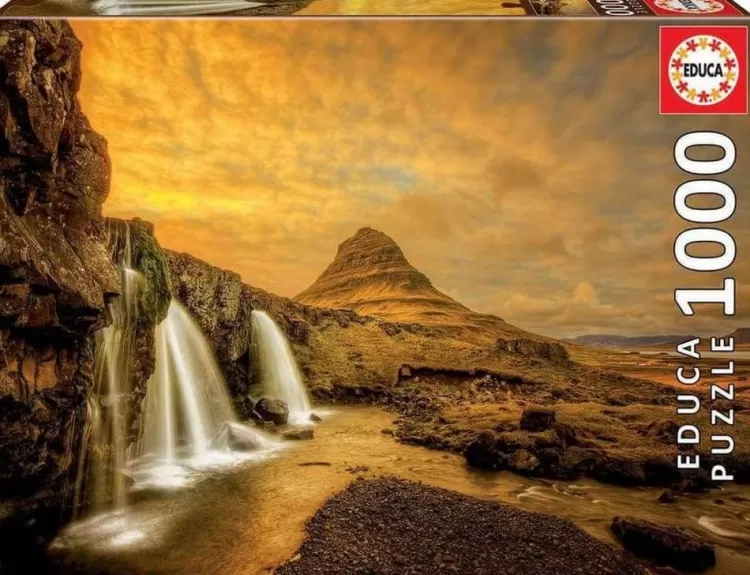 Educa Landscape* - Kirkjufellsfoss Waterfall - Iceland - 1000 Piece Jigsaw Puzzle