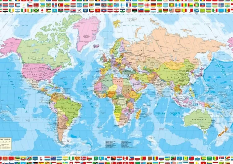 Educa Maps & Flags* - Map Of The World - 1500 Piece Jigsaw Puzzle