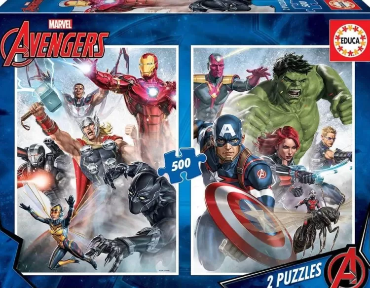 Educa Sound & Screen* - Marvel Avengers - 2 X 500 Piece Jigsaw Puzzle