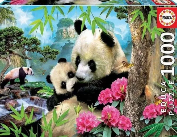 Educa Animals & Wildlife* - Morning Panda - 1000 Piece Jigsaw Puzzle