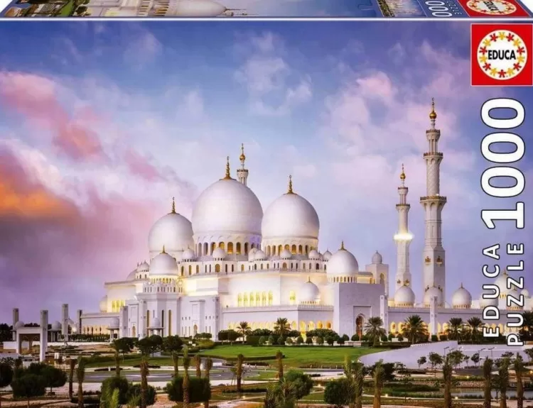 Educa Locations & Buildings* - Sheikh Zayed Grand Mosque - 1000 Piece Jigsaw Puzzle