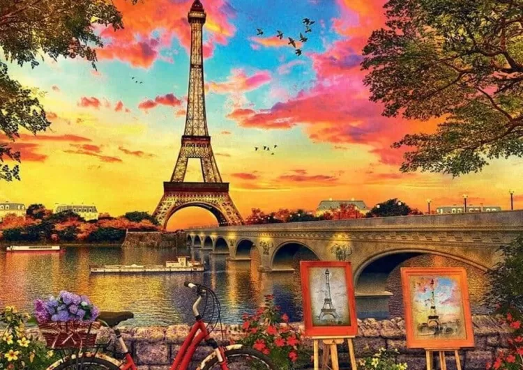 Educa Locations & Buildings* - Sunset In Paris - 3000 Piece Jigsaw Puzzle