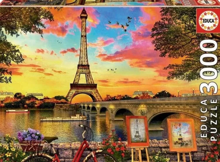 Educa Locations & Buildings* - Sunset In Paris - 3000 Piece Jigsaw Puzzle