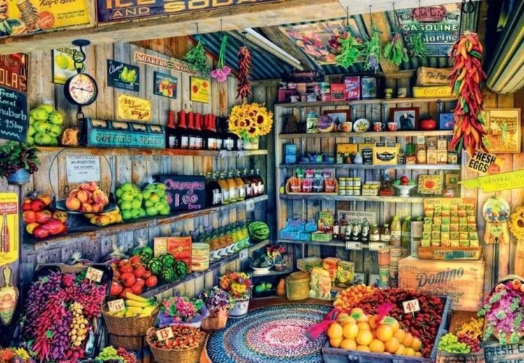Educa Food & Drink* - The Farmer'S Market - 2000 Piece Jigsaw Puzzle