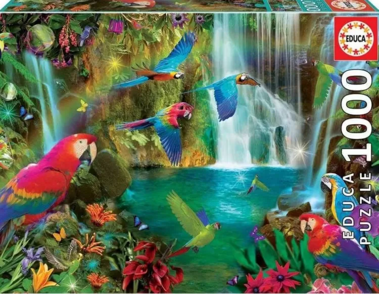 Educa Animals & Wildlife* - Tropical Parrots - 1000 Piece Jigsaw Puzzle