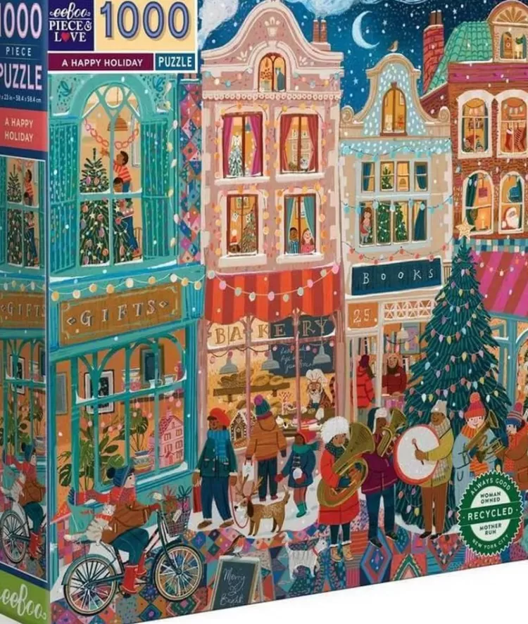 Eeboo Pastimes* - A Happy Holiday - 1000 Piece Jigsaw Puzzle