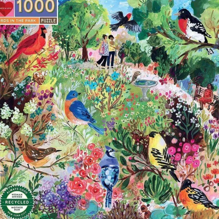 Eeboo Animals & Wildlife* - Birds In The Park - 1000 Piece Jigsaw Puzzles