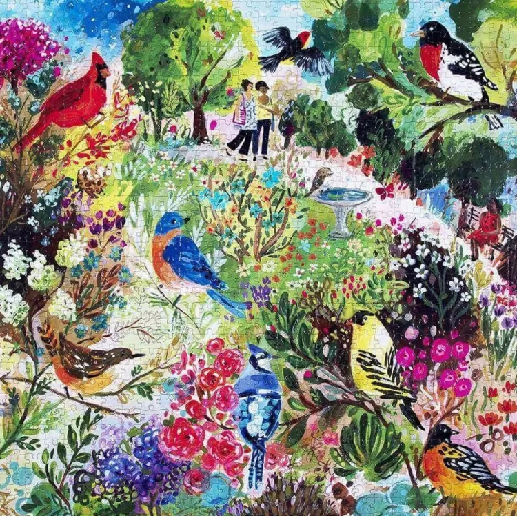 Eeboo Animals & Wildlife* - Birds In The Park - 1000 Piece Jigsaw Puzzles