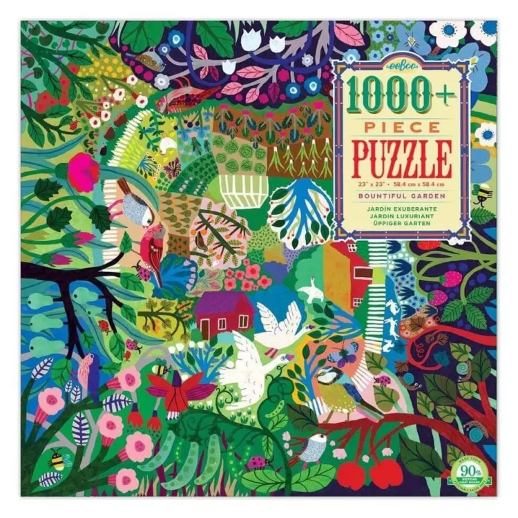 Eeboo Flowers & Gardens* - Bountiful Gardens - 1000 Piece Jigsaw Puzzles