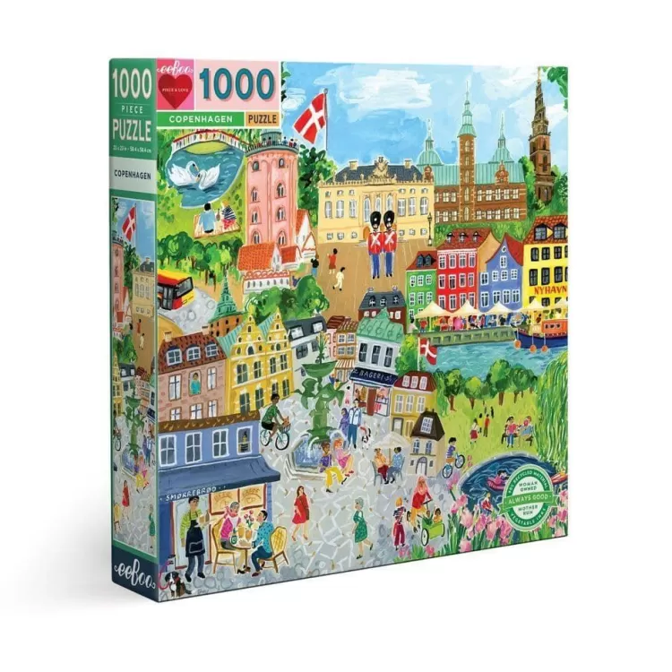 Eeboo Locations & Buildings* - Copenhagen - 1000 Piece Jigsaw Puzzles