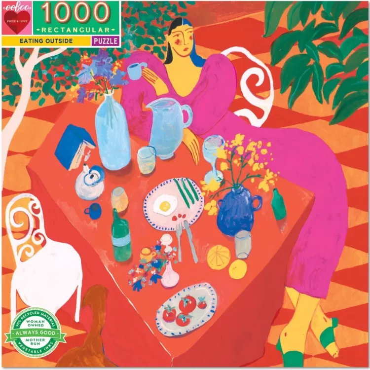 Eeboo Pastimes* - Eating Outside - 1000 Piece Jigsaw Puzzles