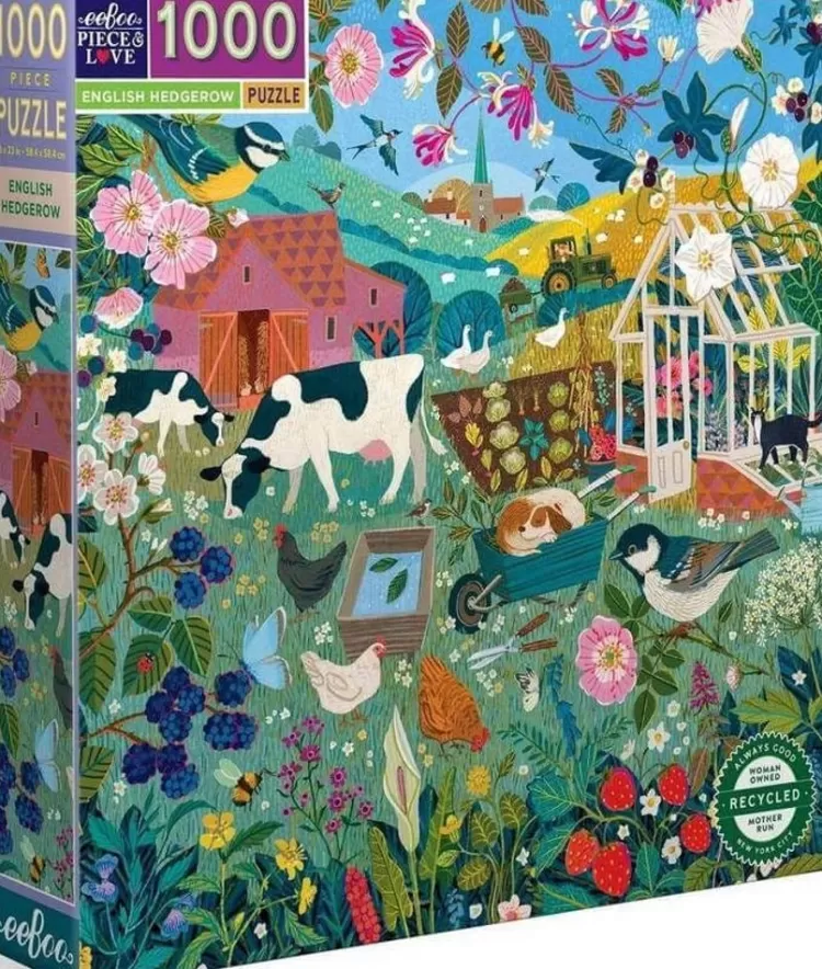 Eeboo Flowers & Gardens* - English Hedgerow - 1000 Piece Jigsaw Puzzle