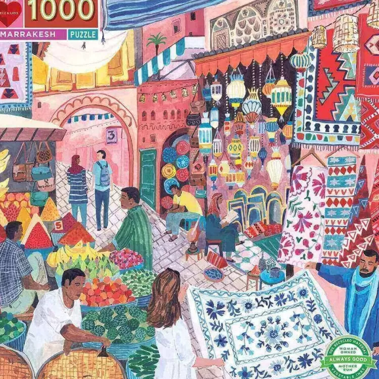 Eeboo Locations & Buildings* - Marrakesh - 1000 Piece Jigsaw Puzzles