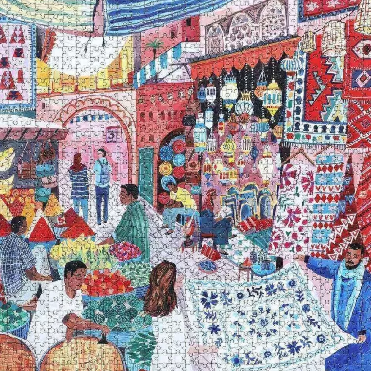 Eeboo Locations & Buildings* - Marrakesh - 1000 Piece Jigsaw Puzzles