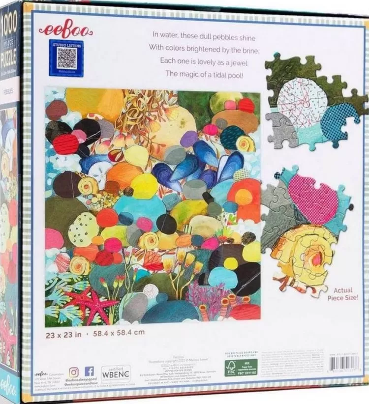 Eeboo Pastimes* - Pebbles - 1000 Piece Jigsaw Puzzle