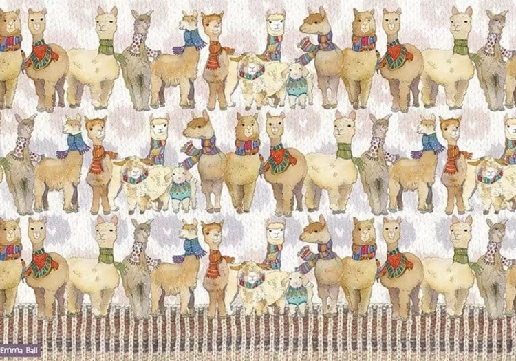 Great British Jigsaws Animals & Wildlife*Emma Ball - Alpaca - 1000 Piece Jigsaw Puzzle