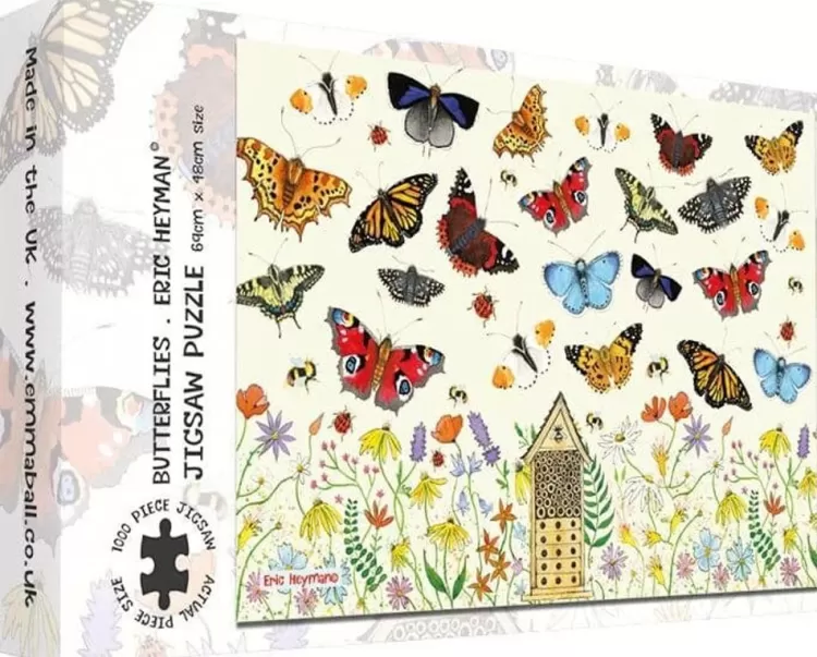 Great British Jigsaws Animals & Wildlife*Emma Ball - Butterflies - 1000 Piece Jigsaw Puzzle